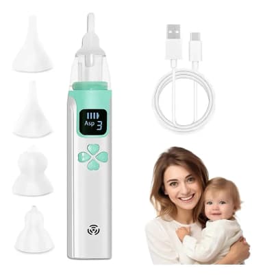 Aspirador nasal eléctrico recargable JOYGOD con 3 puntas