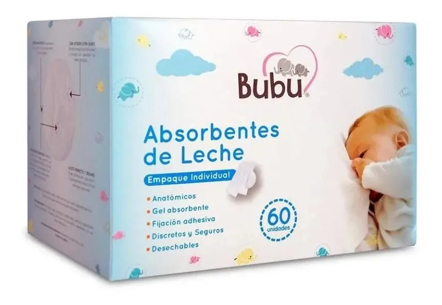 Absorbentes de leche Bubu 60 unidades