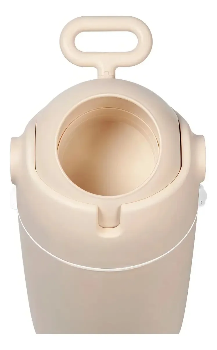 Contenedor de pañales Bébé Confort con control de olores beige