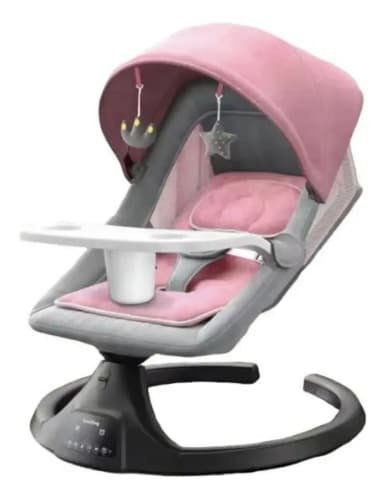 Lubabycas Babilong mecedora eléctrica reclinable con Bluetooth rosada