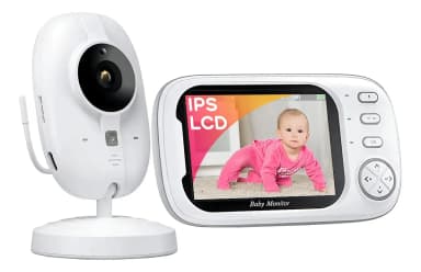 Monitor de bebé inalámbrico ABM600 con cámara y pantalla de 3,5"