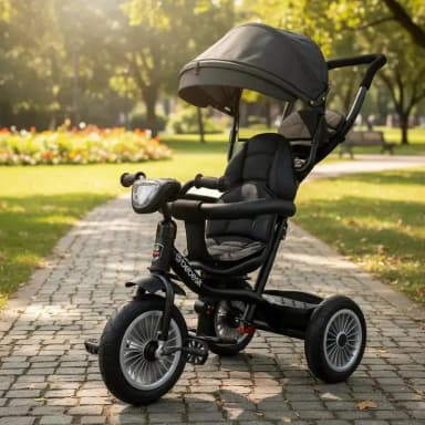Bebesit 360 1326 LX triciclo de paseo negro